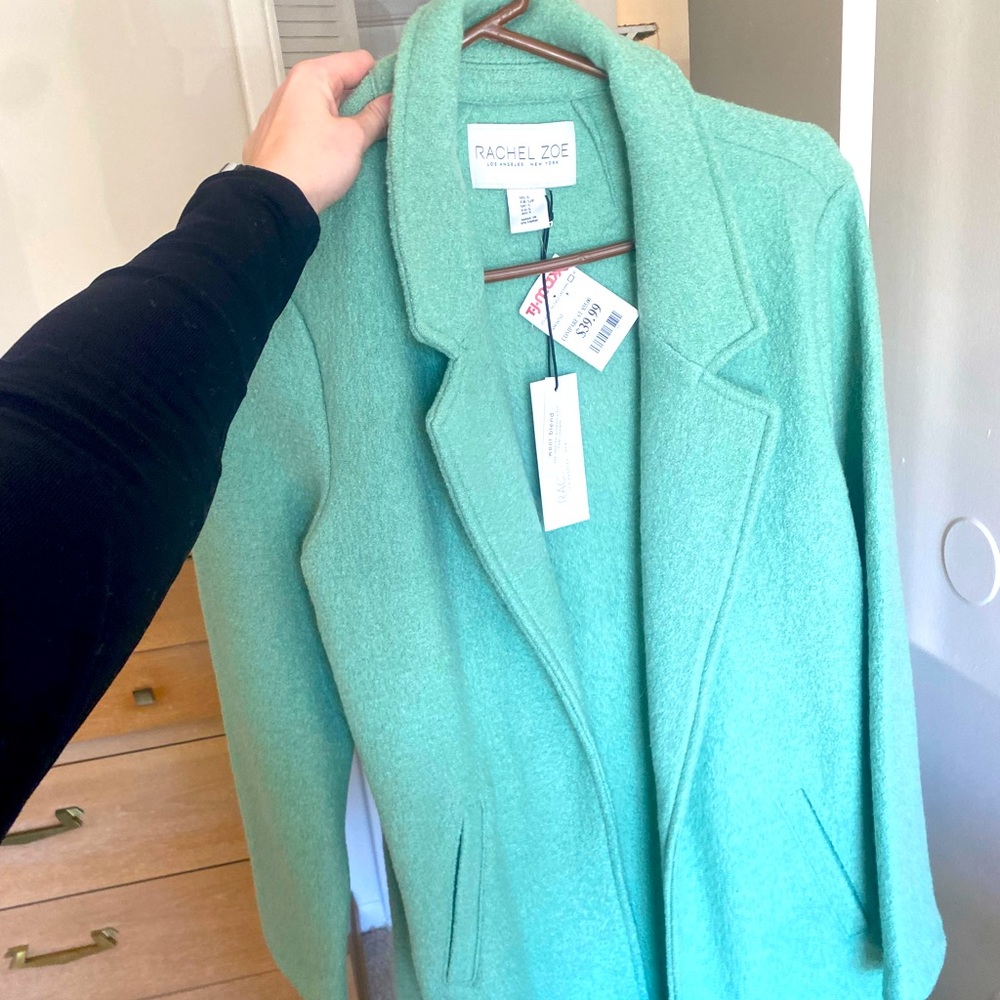 Long green coat